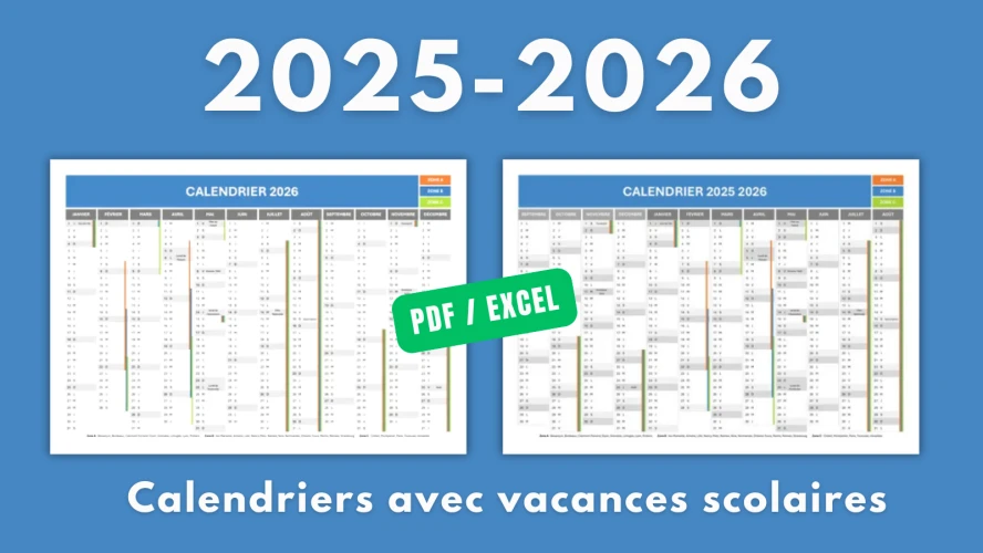 Calendrier 2025-2026 image en avant