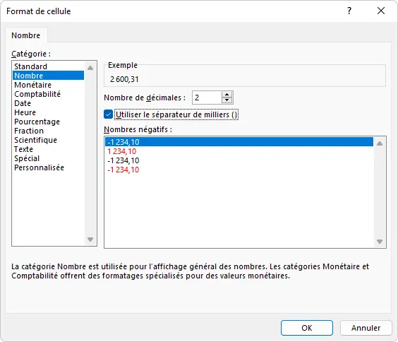 Excel : TCD - mise en forme, format valeur format cellule