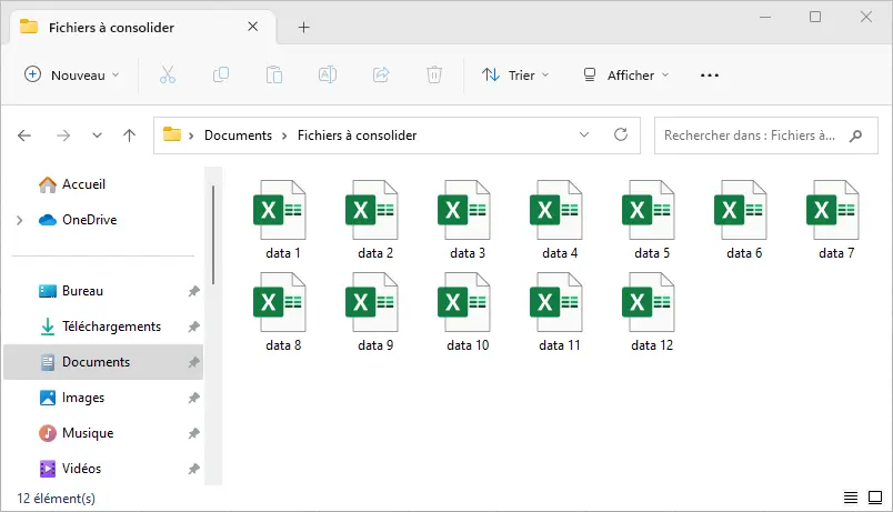 Excel : fusion de fichiers - répertoire