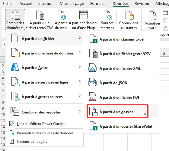 Excel : fusion de fichiers - ruban